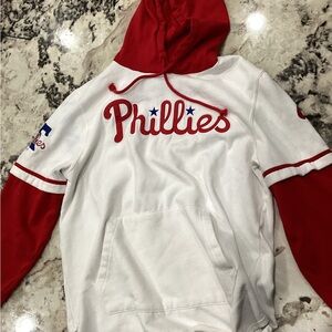 Philadelphia Phillies Red and White Hoodie